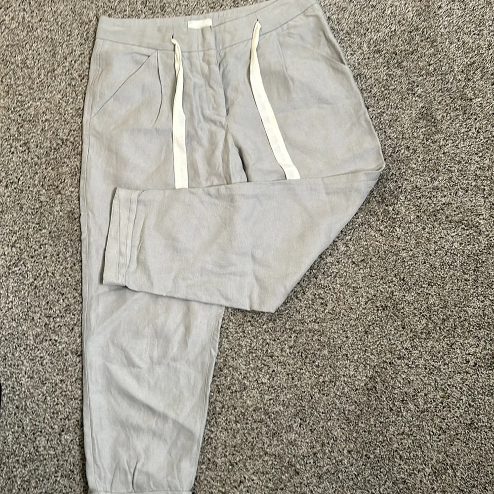 Artizia Wilfred gray linen blend pants size 2